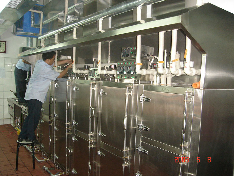 蒸汽炉集中供汽式厨具设备的耗能参数
